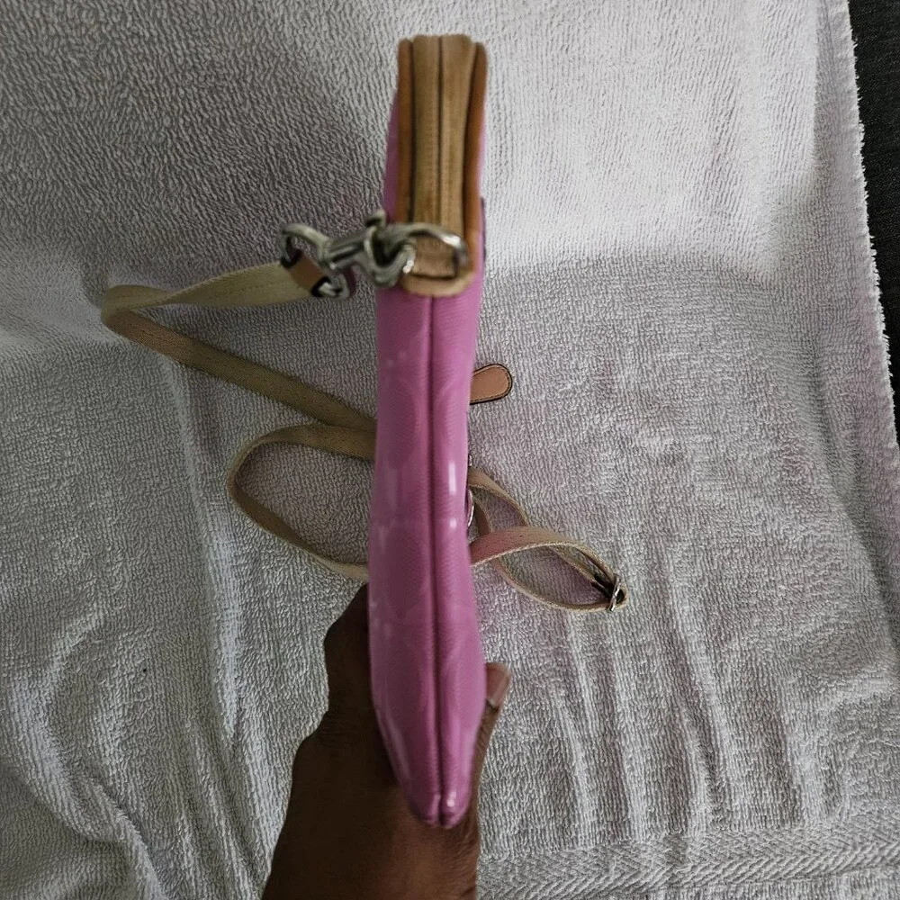 Coach Pink Tablet Case with Crossbody Strap